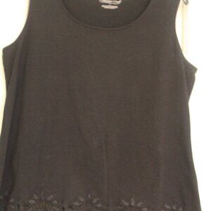 LADIES bLACK DRESS sHELL tOP BLOUSE